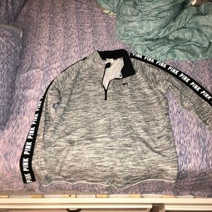 PINK sweatshirt grey and black